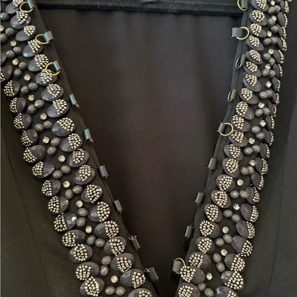 X by NBD Zintia Embellished Mini Dress in Black 6 missing tassel - Picture 2 of 9